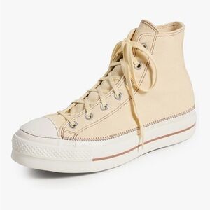 Converse Women's Chuck Taylor All Star Lift Platinum Sneakers, yellow, Size 9